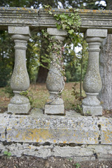 Fototapeta na wymiar 3 ornate pillars