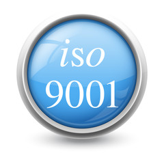 Symbole glossy vectoriel norme ISO 9001