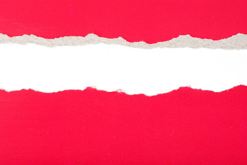 paper with torn sides