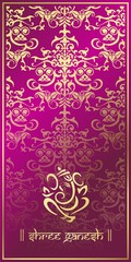 traditional Hindu wedding card design, Rajasthan,India