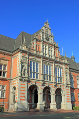 Fototapeta na wymiar City Hall Hamburg-Harburg