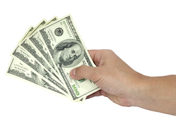 dollars white background