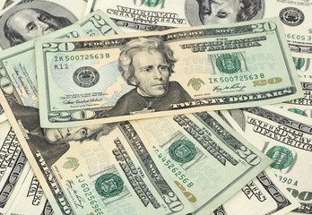 American dollars background / USD background texture