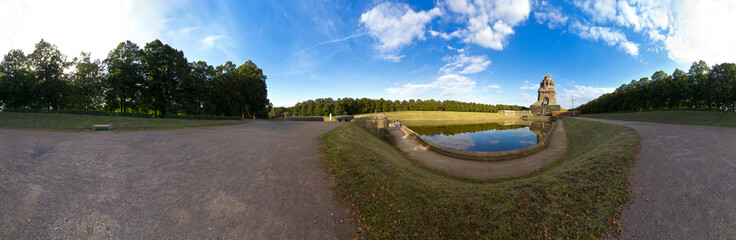 Fototapeta premium 360° Panorama Leipziger Völkerschlachtdenkmal