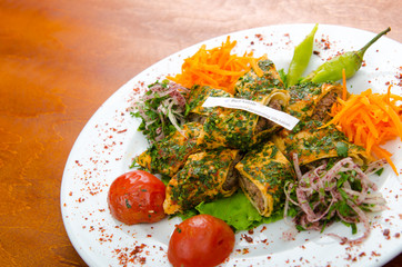 Tasty kebabs served in pita bread