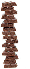 Aerated black chocolate
