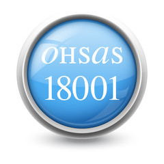 Symbole glossy vectoriel norme OHSAS 18001