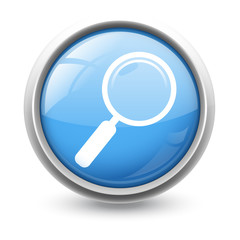 Symbole glossy vectoriel loupe recherche