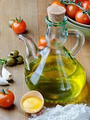 Olive oil and tomatoes