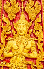 Fototapeta na wymiar Design beautiful Thai temple gate