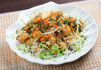 seafoods  in Tempura Pastry