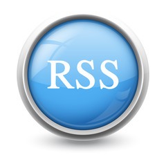 Symbole glossy vectoriel RSS