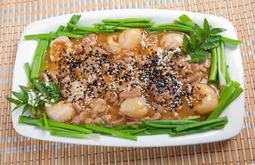 pork with .lychee and sweet sauce