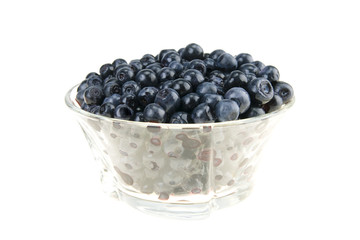 Blueberry close up isolated