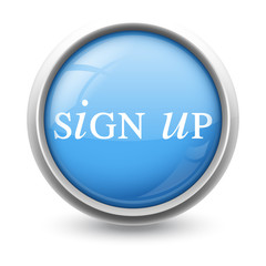 Symbole glossy vectoriel s'enregistrer sign up