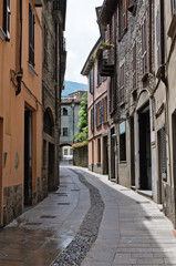 Alleyway. Bobbio. Emilia-Romagna. Italy.