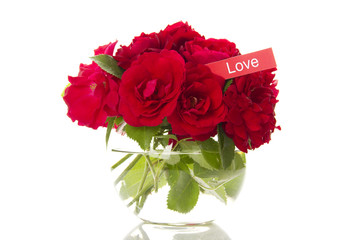 Bouquet of red roses