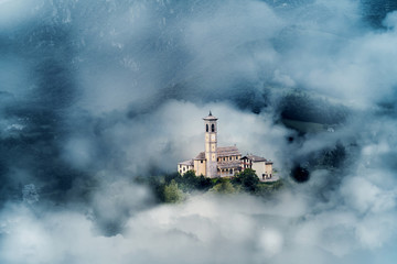 Church between Clouds