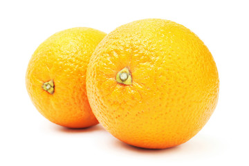 Orange fruit isolated on white