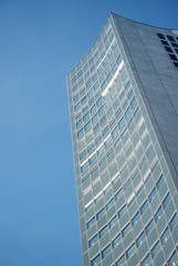 Universitätshochhaus Leipzig Blau Weiss