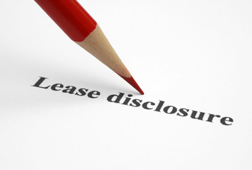 Lease disclosure