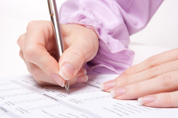 Naklejka premium Job interview questionnaire