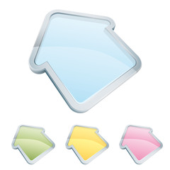 Home icon set in 4 transparent colors