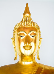 Buddha statue isolated on white background