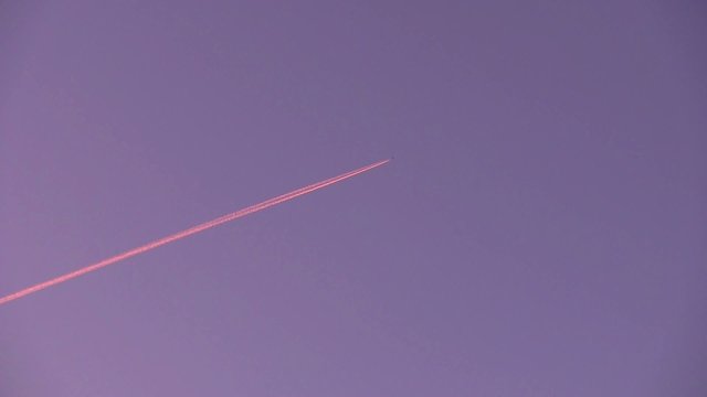 cielo alba tramonto scia aereo