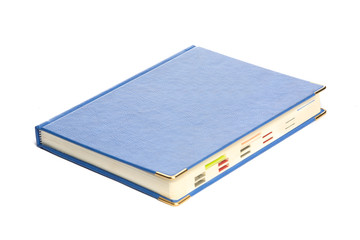 Notebook on the white background.