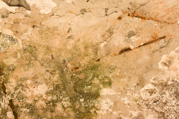 Beautiful old wall with cracks and texture