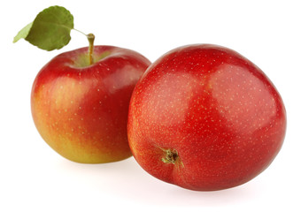 Two red apples