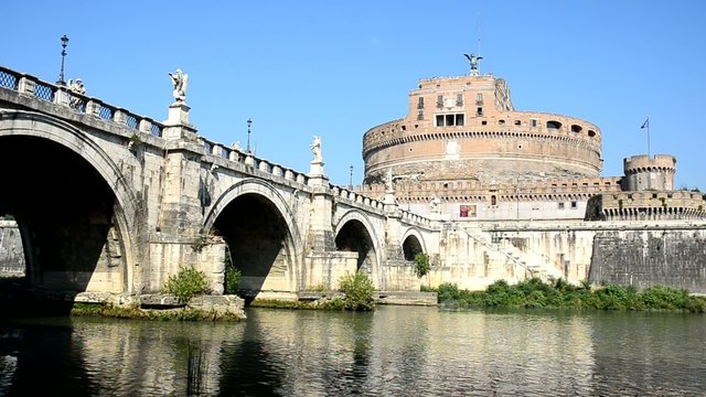 Fiume Tevere e Castel Sant'Angelo, Roma
