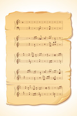 Musical Note Sheet