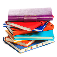 Notebook on the white background.