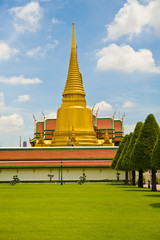 Wat Phra Kaew Thailand's famous tourist attractions.