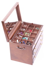 isolated box dark wooden