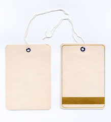 Paper Etikett front and back