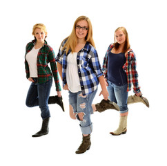 Country Line Dancing Girls