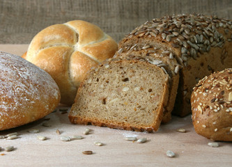 Verschiedene Brotsorten