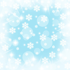 christmas snowflakes and stars illustration