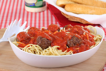 Spaghetti and Meatball Meal