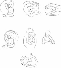 Vector. Baby set
