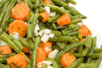 Bohnensalat mit Karotten