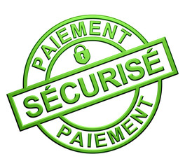 "Paiement S&eacute;curis&eacute;" Cachet (vert)