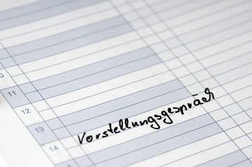 Vorstellungsgespr&auml;ch