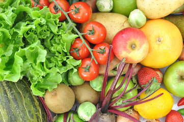 Obraz na płótnie Canvas Fruit and vegetables