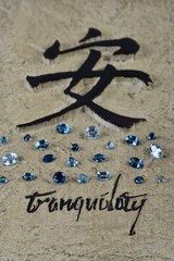 Many blue gem stones
