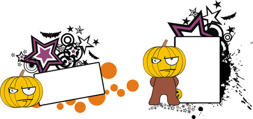 pumpkin cartoon halloween copyspace7