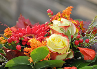 Herbstlicher Blumenstrauß